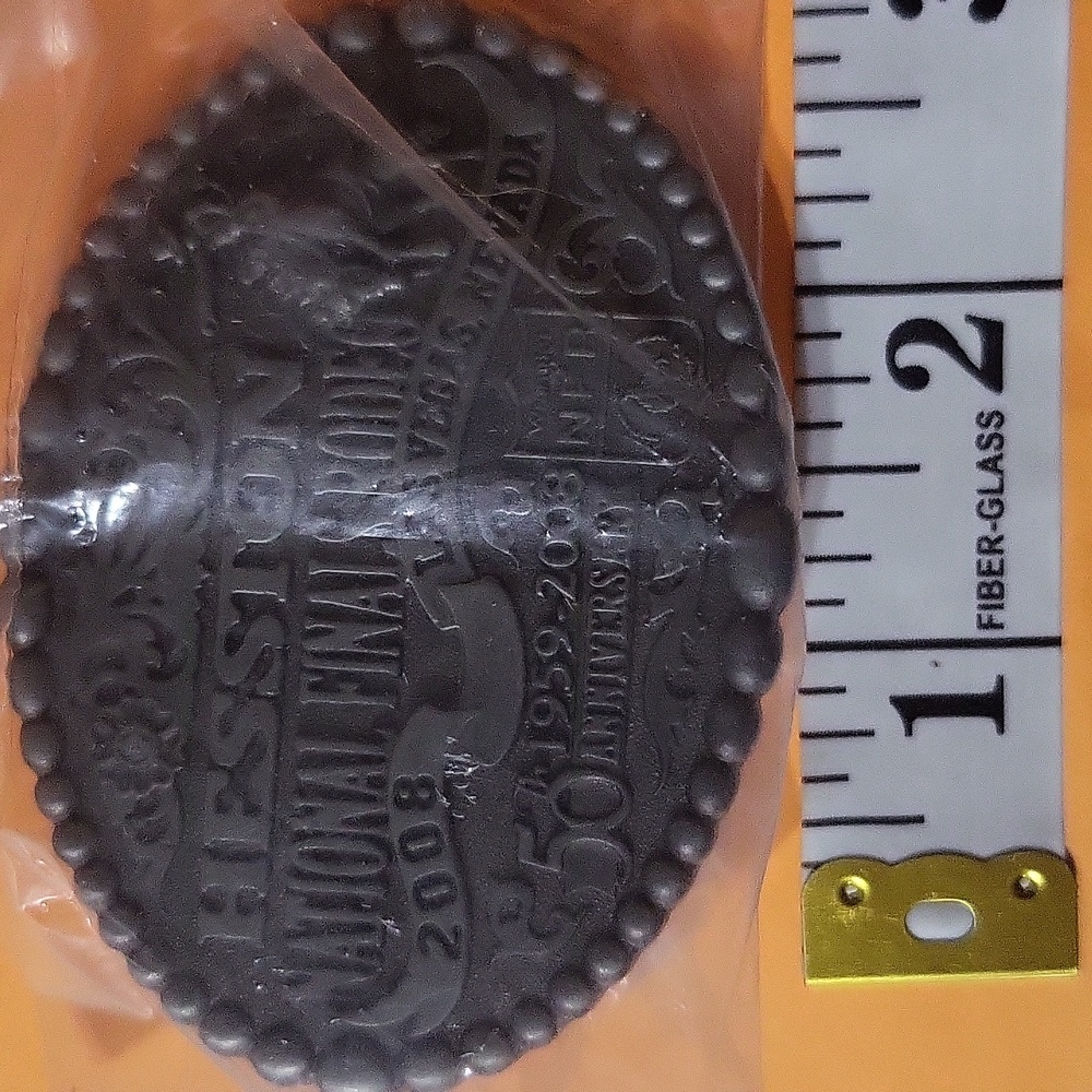 HESSTON NATIONAL FINALS RODEO BELT BUCKLE 2008